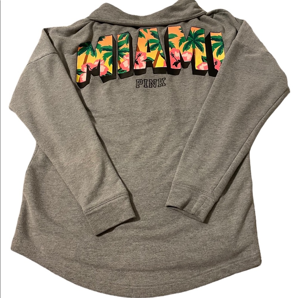 Grey Victoria Secret Pink Collared Sweatshirt